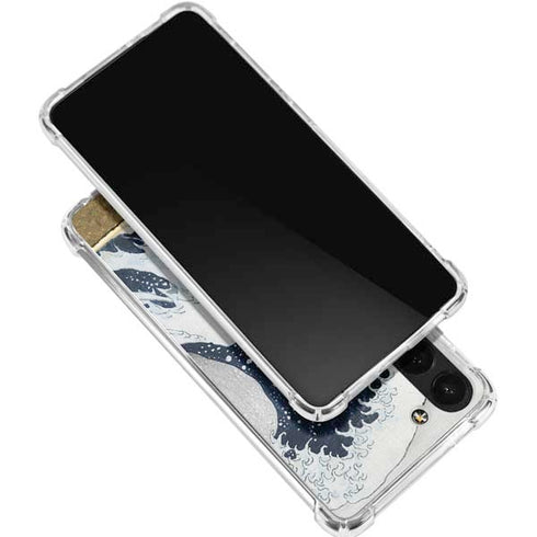 The Great Wave off Kanagawa by Hokusai Galaxy S24 FE Clear Case